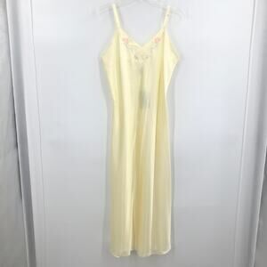 Mystique Intimates Floral Night Gown Sheer Slip